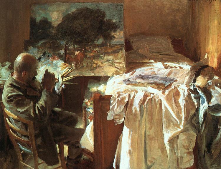 John Singer Sargent An Artist in his Studio china oil painting image